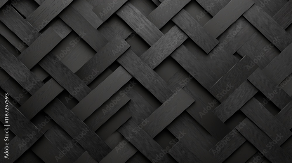 This image showcases a seamless geometric pattern featuring interlocking dark gray rectangles, perfect for backgrounds, textures, or modern design concepts in various creative proj This image showcases a seamless geometric pattern featuring interlocking dark gray rectangles, perfect for backgrounds, textures, or modern design concepts in various creative proj