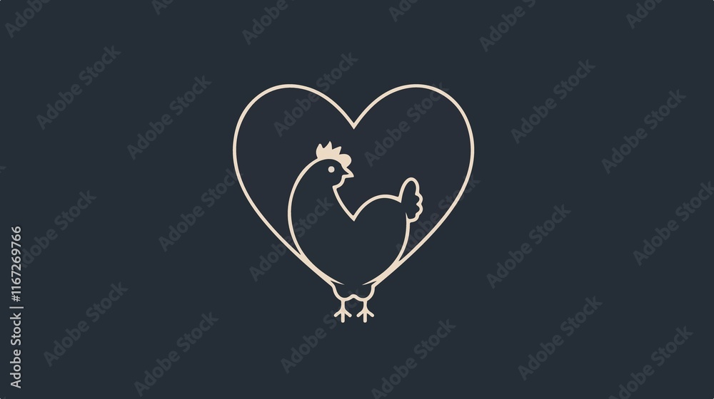 Chicken Heart Outline Icon Isolated on Transparent Background Chicken Heart Outline Icon Isolated on Transparent Background