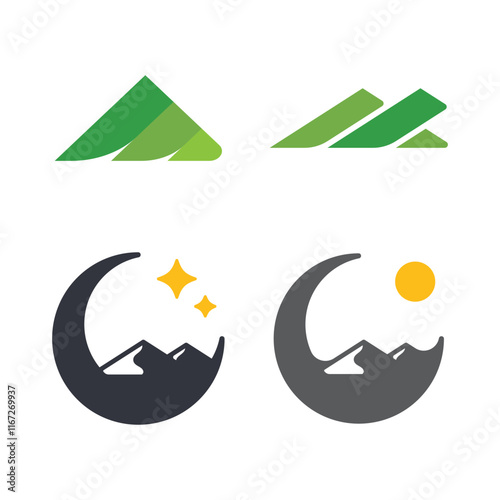 Mountain Logo Template Icon