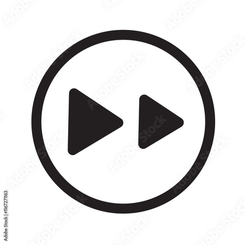 Speed arrow icon with dynamic and sleek design, representing motion and acceleration.