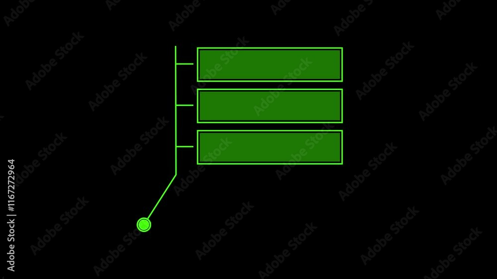 callous rectangle - mov - Futuristic HUD Elements with green color.