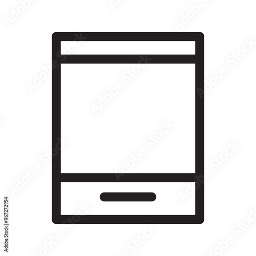 Mobile phone icon with a sleek design, symbolizing communication, technology, and connectivity.