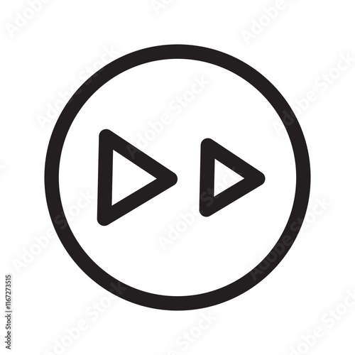 Speed arrow icon with dynamic and sleek design, representing motion and acceleration.