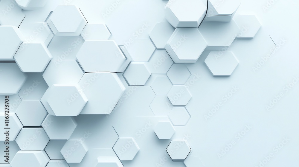 White hexagons abstract background. White hexagons abstract background.
