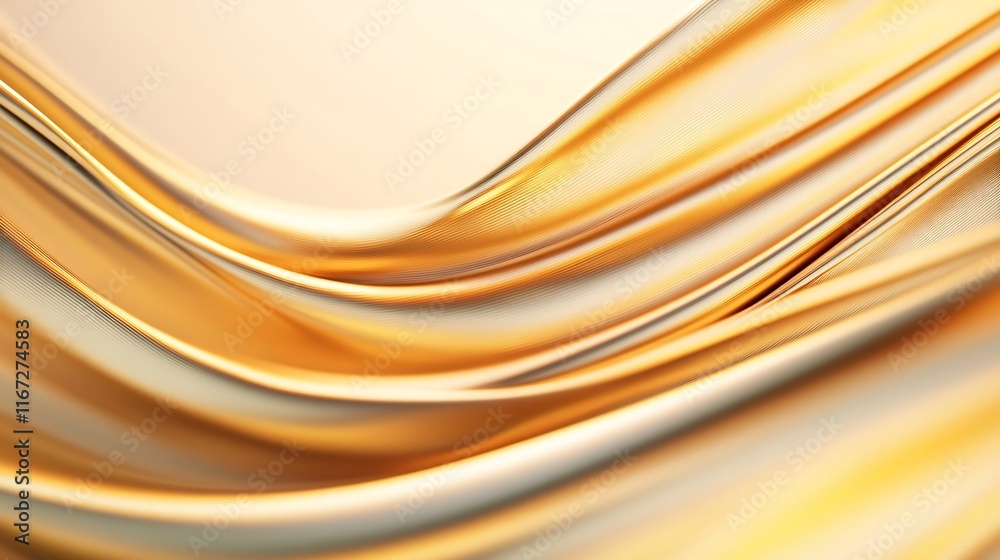 Fototapeta premium Smooth Floating Abstract Dimensional Forms with Luminous Light Reflections