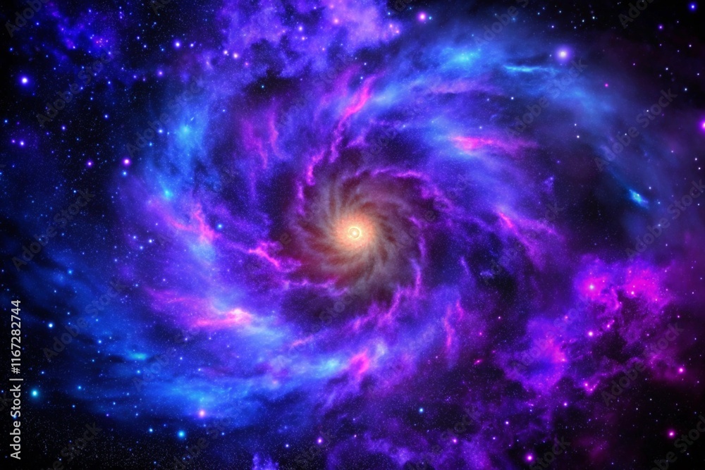 3D Abstract Space Sky with Stars and Nebula 3D Abstract Space Sky with Stars and Nebula