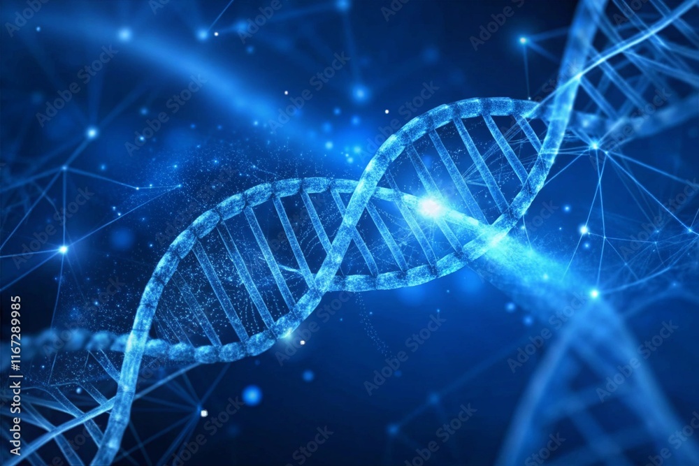 Abstract Background DNA with Low Poly Design Abstract Background DNA with Low Poly Design