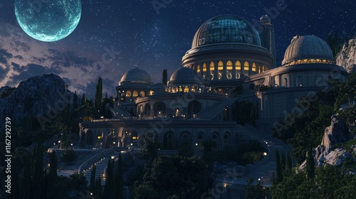 Atlantean Observatory: Scholars of the Stars at Dusk photo