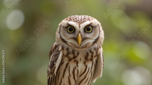 Close-Up Of Owl In Nature