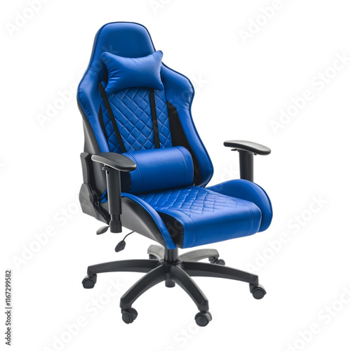 Blue Ergonomic Gaming Chair  Modern Office Chair  Computer Desk Chair  Home Office Furnitu photo