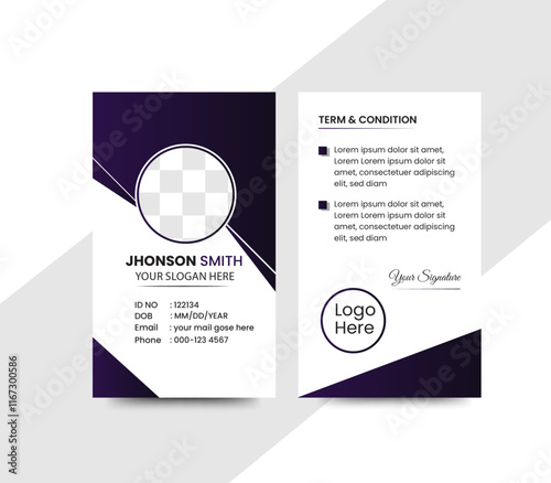 Modern Corporate ID card Design Template