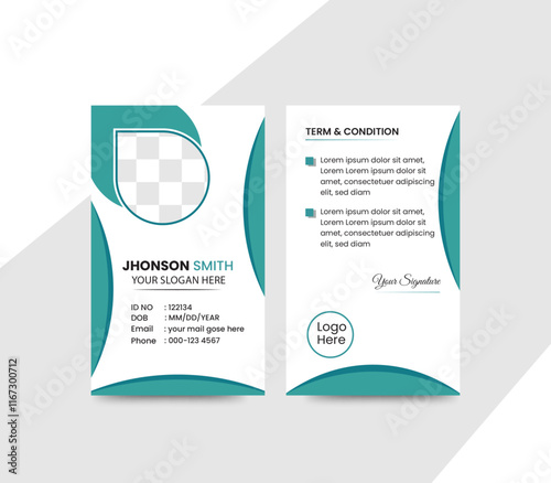 Modern Corporate ID card Design Template