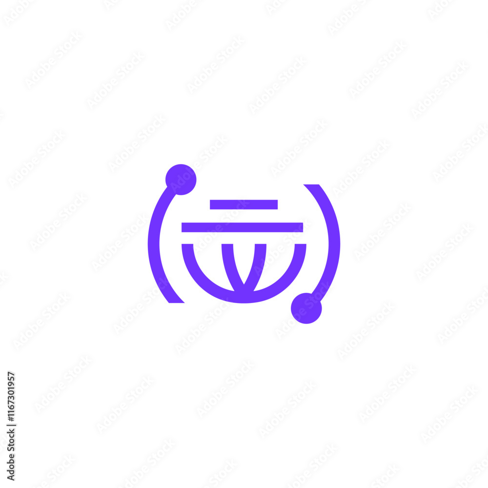 World letter W Technology icon logo design vector illustration World letter W Technology icon logo design vector illustration