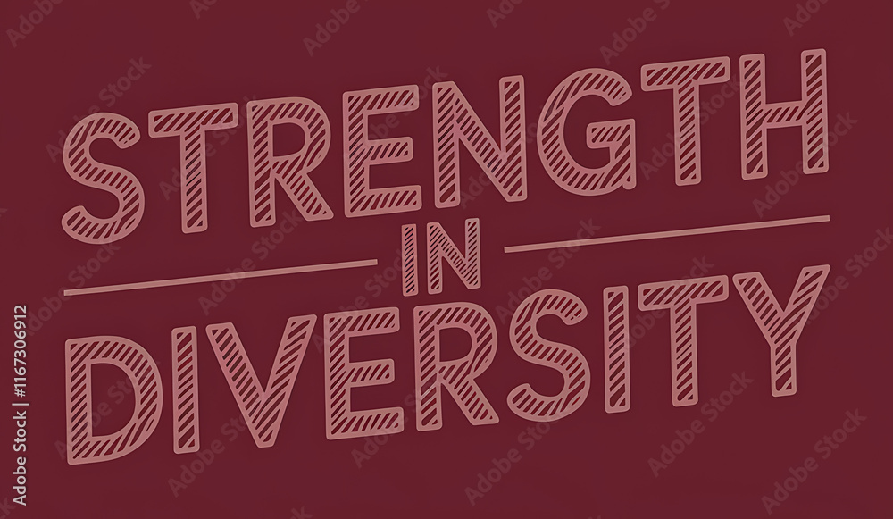 Naklejka premium strength in diversity
