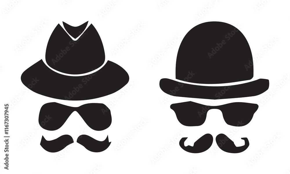 father's day hat silhouette vector illustration father's day hat silhouette vector illustration