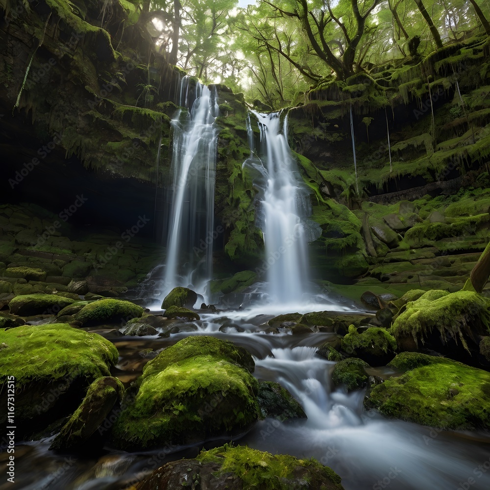 Fototapeta premium waterfall in the forest