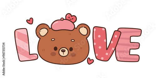 love letter teddy bear with heart hug bear doll kawaii animal valentines card