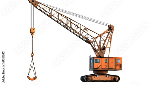 A large industrial crane used for lifting heavy materials on construction sites.