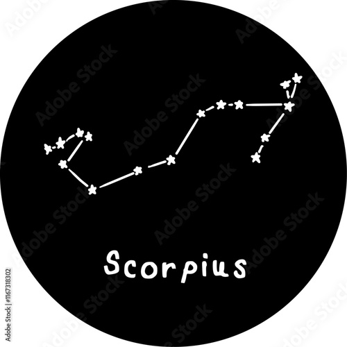 constellation of scorpius illustration