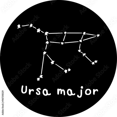 constellation of ursa major illustration