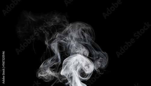 sluggish movement of white smoke fog mist smoke loop impact smoke fog animation on black heritage overlay best for compositing into your photographs photo