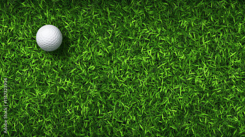 Golf ball on the grass Golf ball on the grass