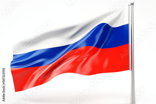 Free Download Russian National Flag on White Background – High-Quality Tricolor Design Featuring White, Blue, and Red Stripes – Perfect for Educational Projects, Creative Designs, Cultural Events, and Patriotic. - GFXLoad