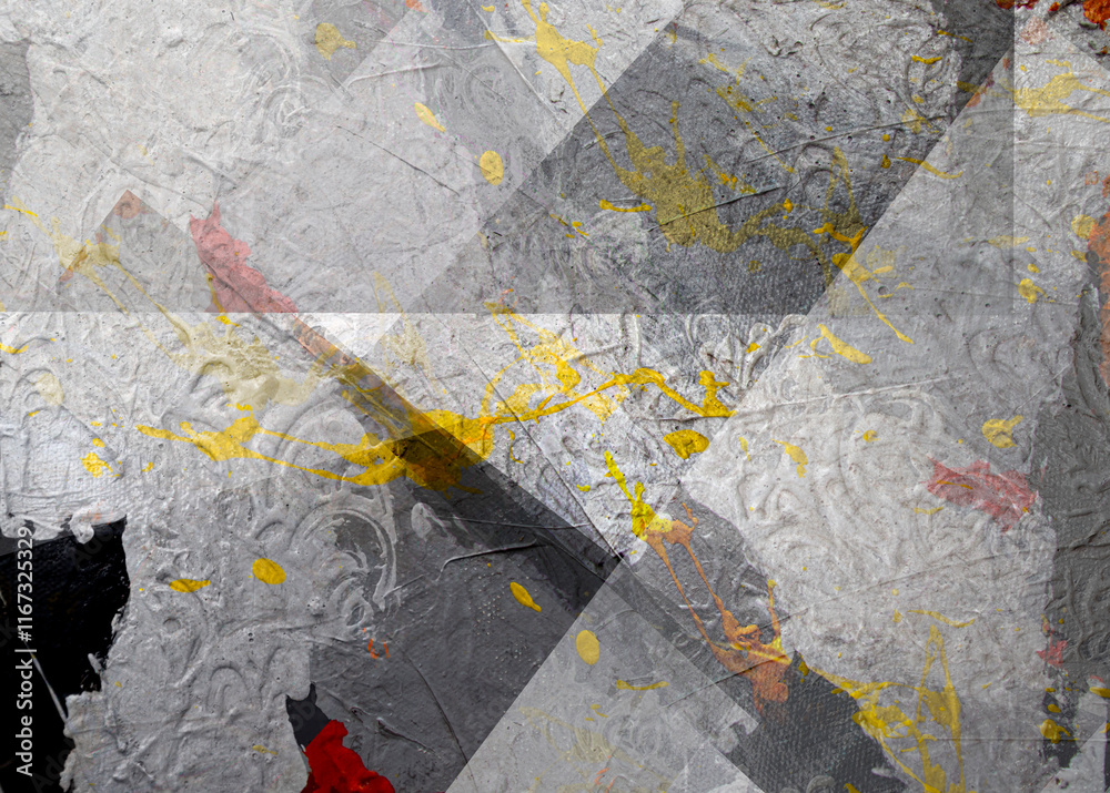 Naklejka premium Grunge abstract background textured paper with watercolors