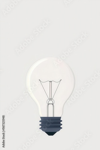 Wallpaper Mural A minimalist light bulb design on a plain background. Torontodigital.ca