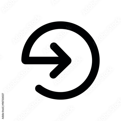 Free Download Login icon vector, outline style login icon vector in flat trendy style illustration isolated on white background. - GFXLoad