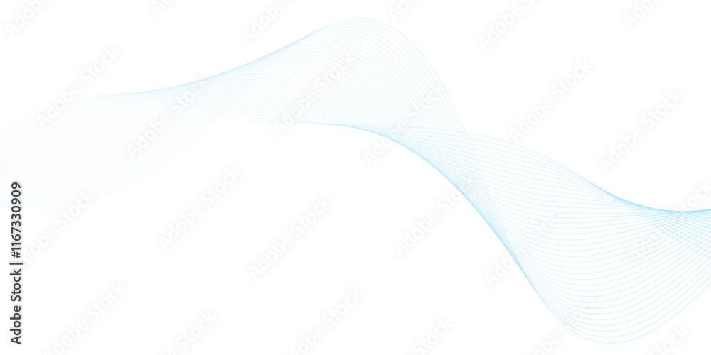 Abstract wave element for design. Digital frequency track equalizer. Stylized line art background. Vector illustration. Wave with lines created using blend tool. Abstract wave element for design. Digital frequency track equalizer. Stylized line art background. Vector illustration. Wave with lines created using blend tool.