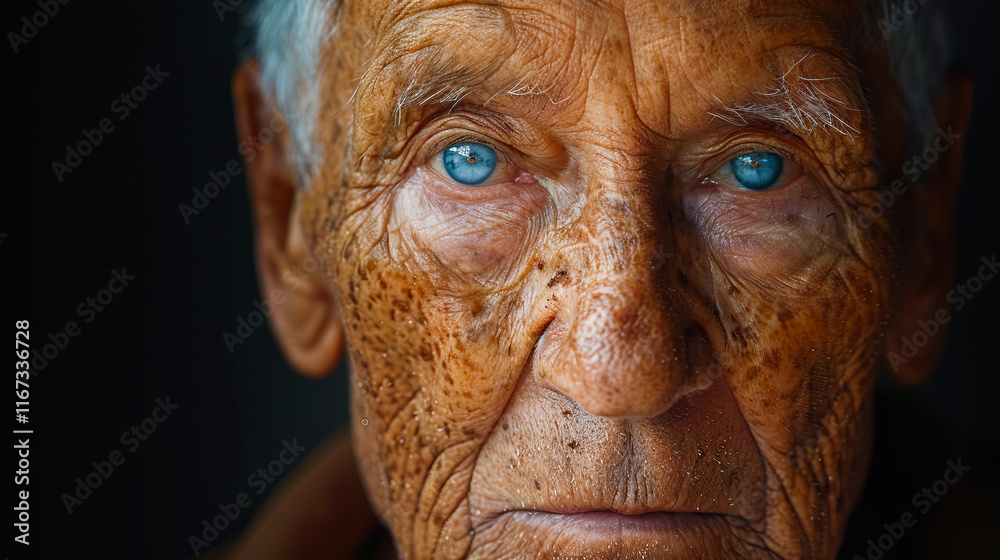 The Sad Face of Aging. Portrait of a Senior Gentleman The Sad Face of Aging. Portrait of a Senior Gentleman
