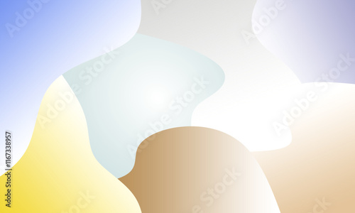 Colorful abstract background, curved patterns with light. Vector illustration with free space for design.