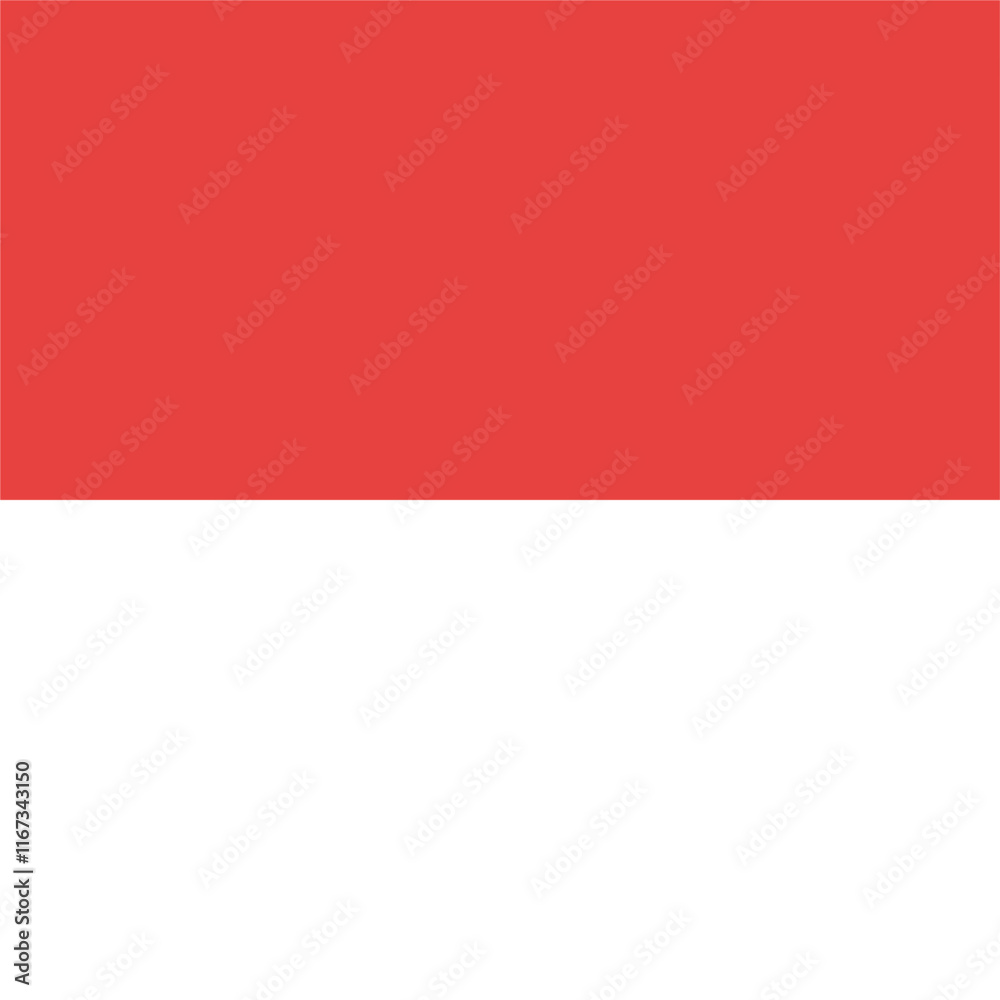 Naklejka premium Vector image of the flag of the&nbsp;canton of Solothurn with accurate proportions and official colors