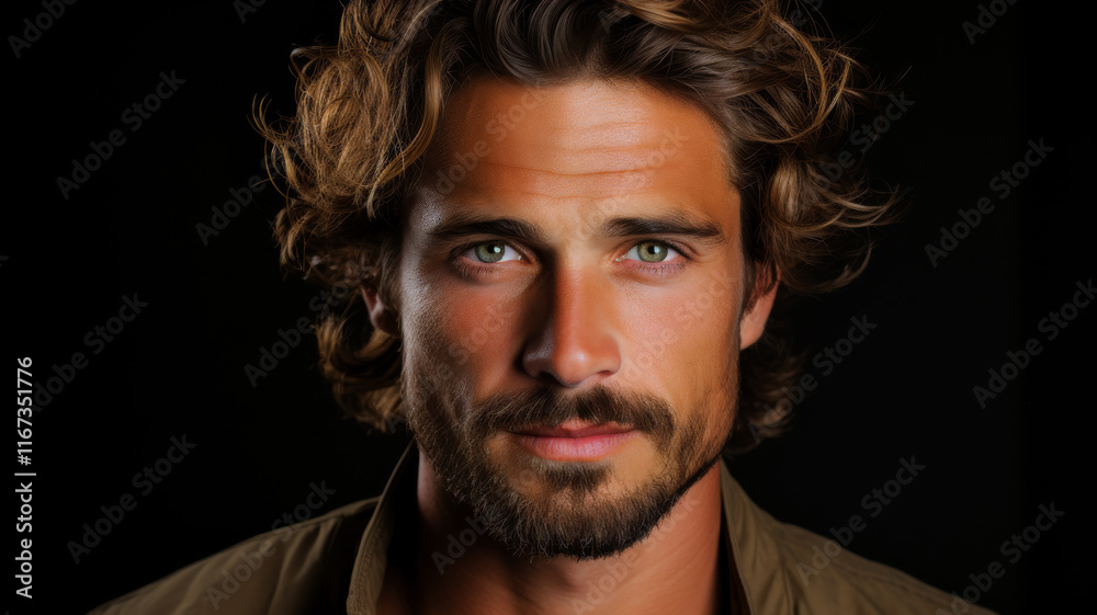 Close Up Portrait Of Man