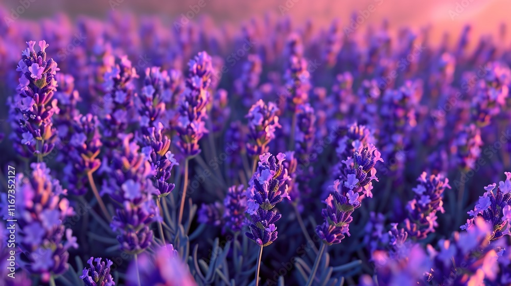 Obraz premium lavender seamless pattern wallpaper