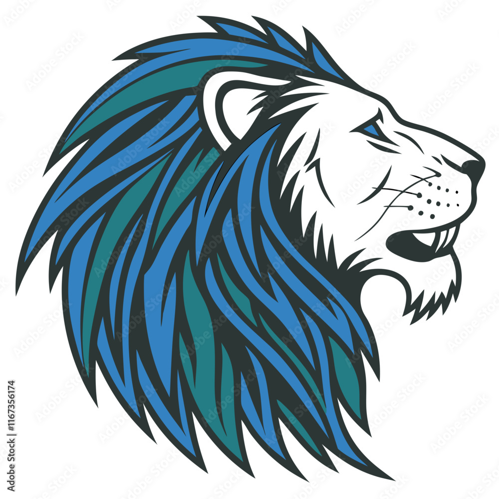 Fototapeta premium lion head vector