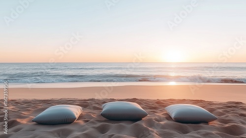 Serene Beach Meditation Retreat at Sunrise