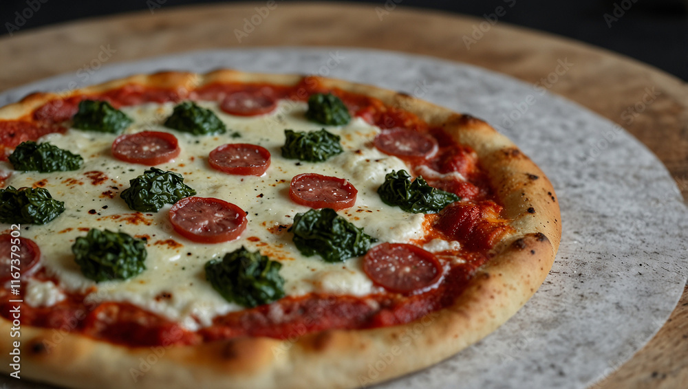 Neapolitan pizza with new look and style Neapolitan pizza with new look and style
