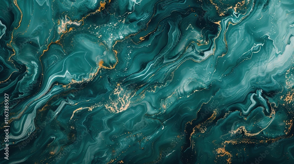 Naklejka premium teal seamless pattern wallpaper