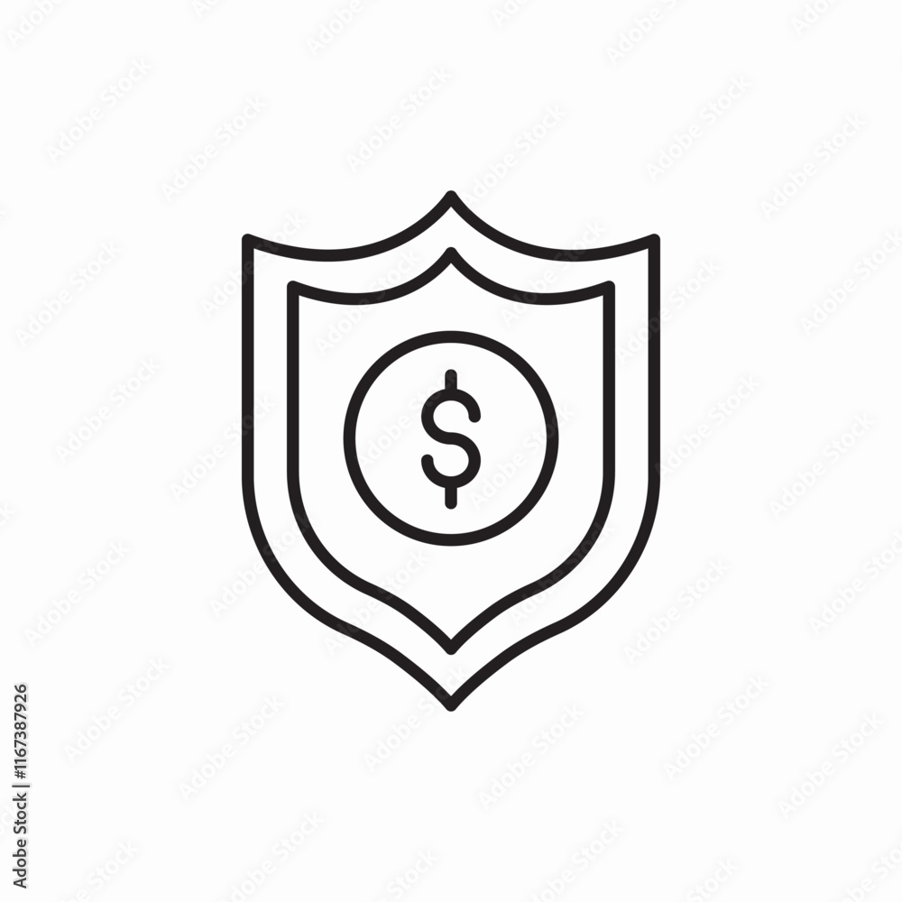 shield money finance protection icon vector sign
shield money finance protection icon vector sign