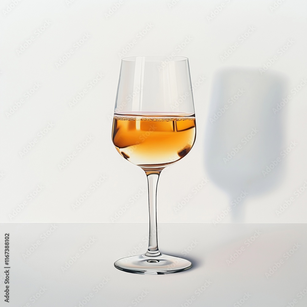 A glass of champagne, isolated on a white background with a clipping path. A glass of champagne, isolated on a white background with a clipping path.