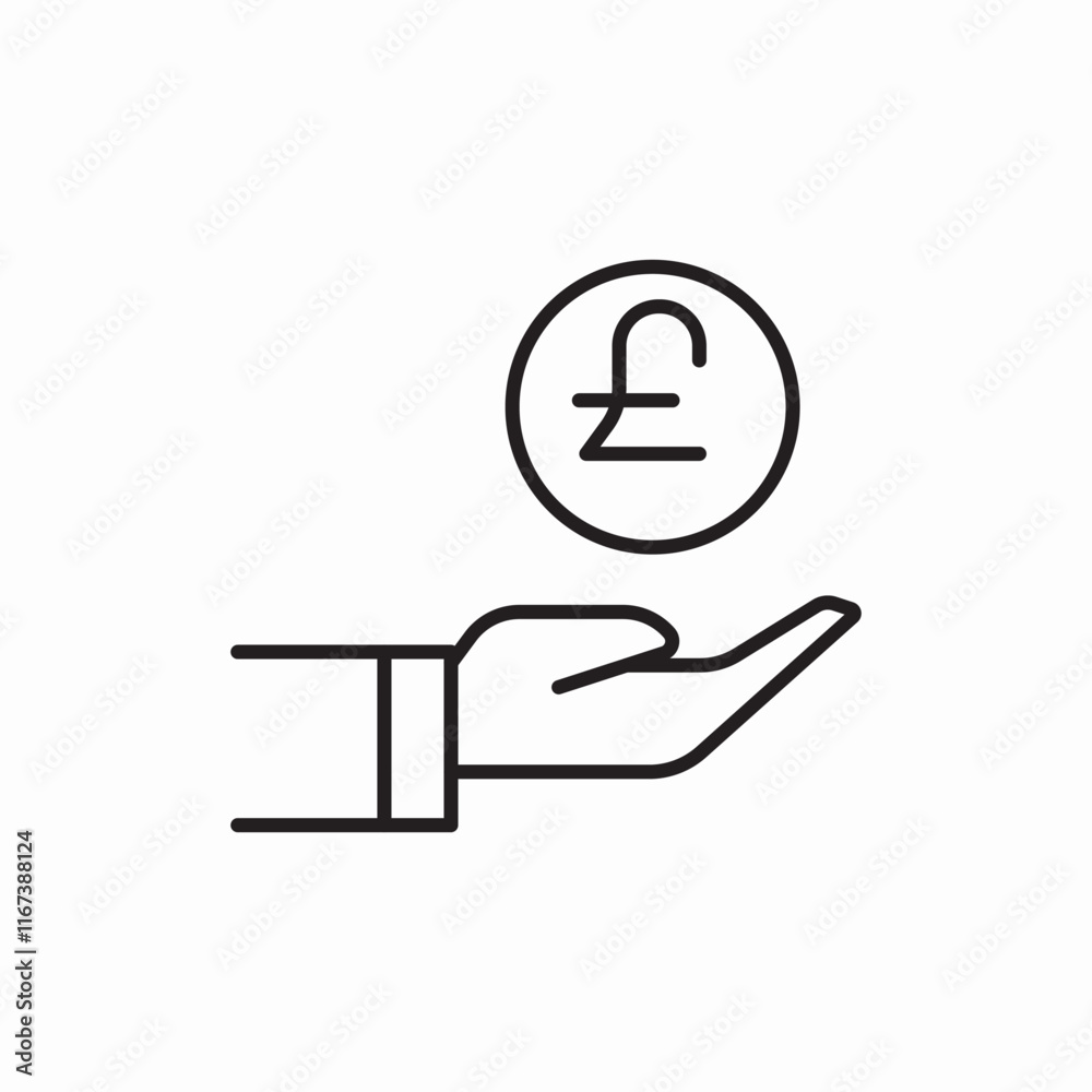 pound sterling hand payment icon vector sign
pound sterling hand payment icon vector sign