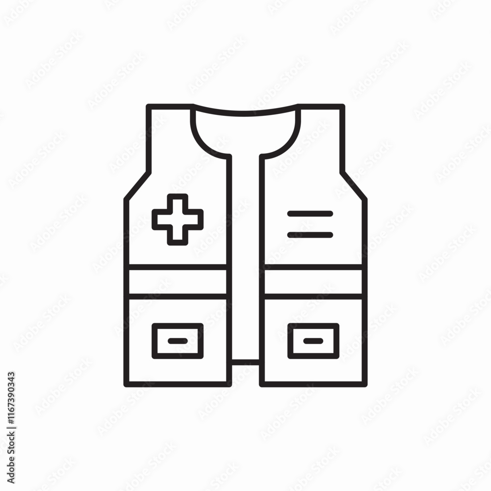 medical uniform icon vector sign medical uniform icon vector sign