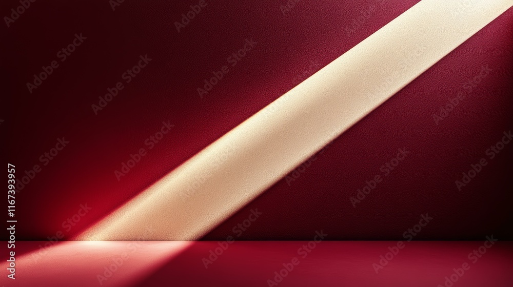Elegant Empty Studio with Diagonal Light Elegant Empty Studio with Diagonal Light