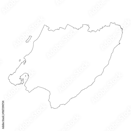 Wellington blank outline map