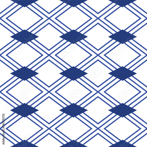 Seamless vector pattern in geometric ornamental style