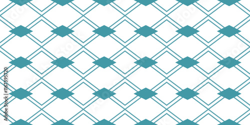 Seamless vector pattern in geometric ornamental style