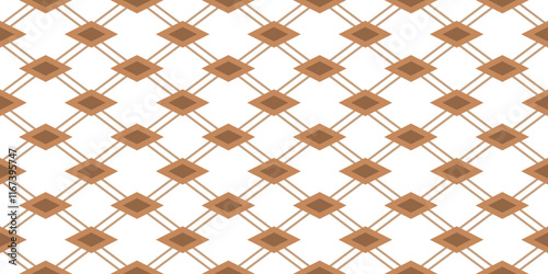 Seamless vector pattern in geometric ornamental style