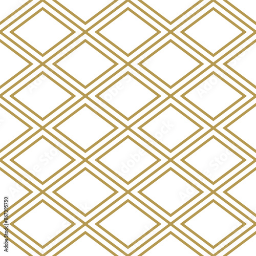 Seamless vector pattern in geometric ornamental style